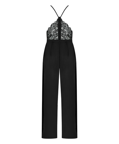 Satin Lace jumpsuit Gabriel, Svart