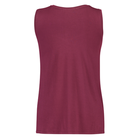 Jersey Lace Top, Rød