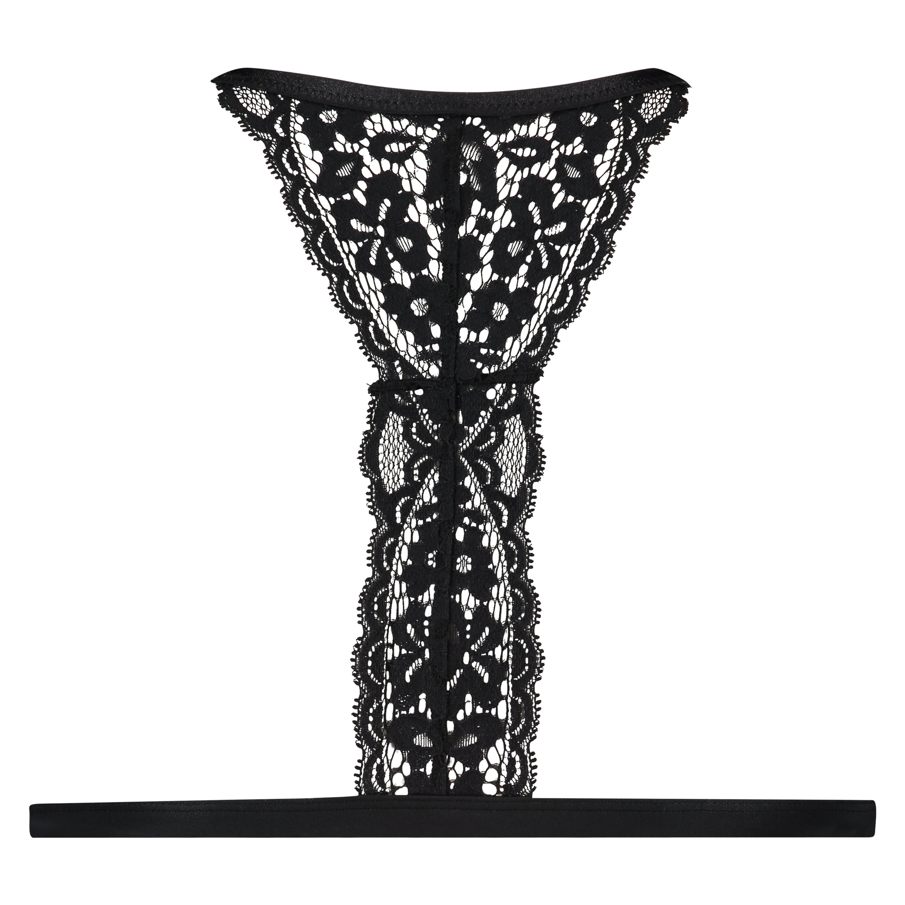 Rose polstret triangle-bralette, Svart, main