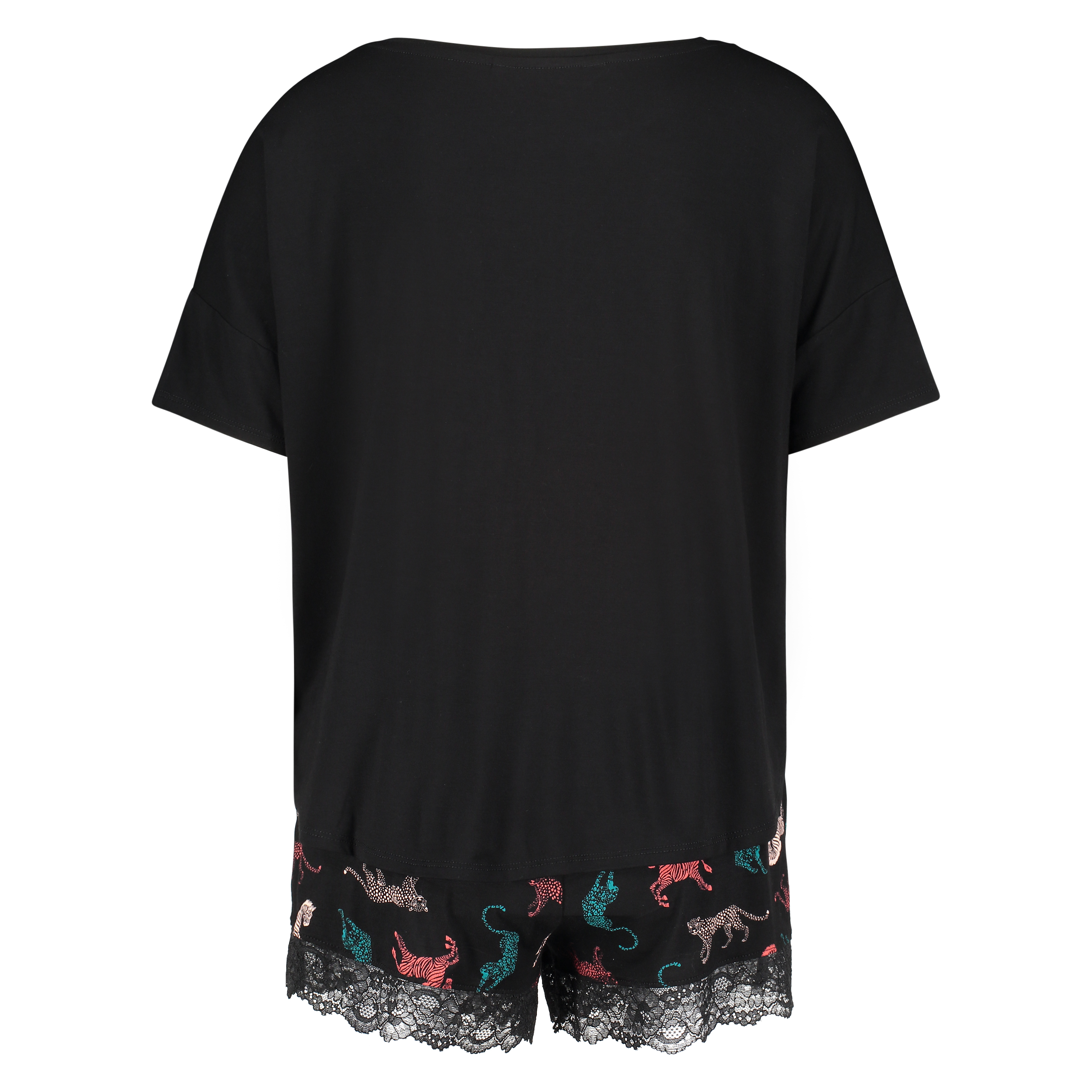 Kort pysjamassett, Svart, main