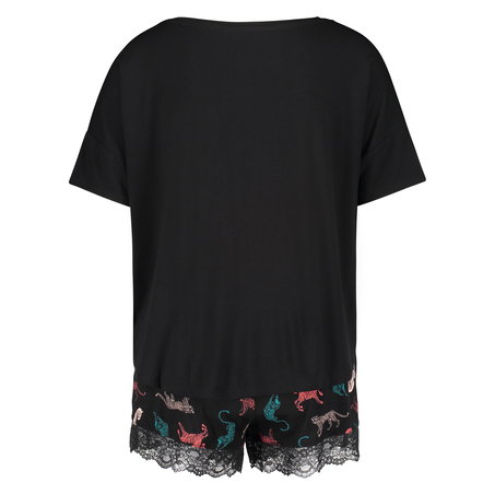 Kort pysjamassett, Svart