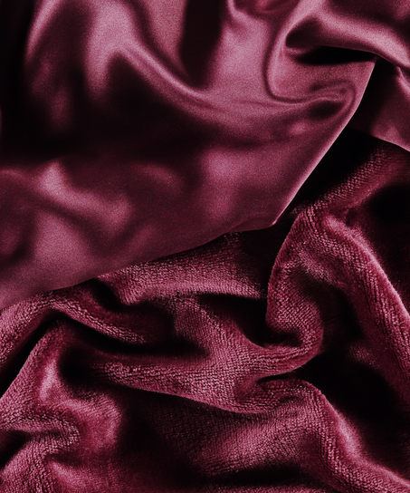 Satin fleece badekåpe, Lilla