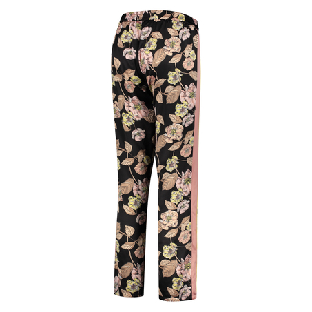 Emily satin pyjama pants, Svart