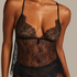 Cami Lace Delphine, Svart