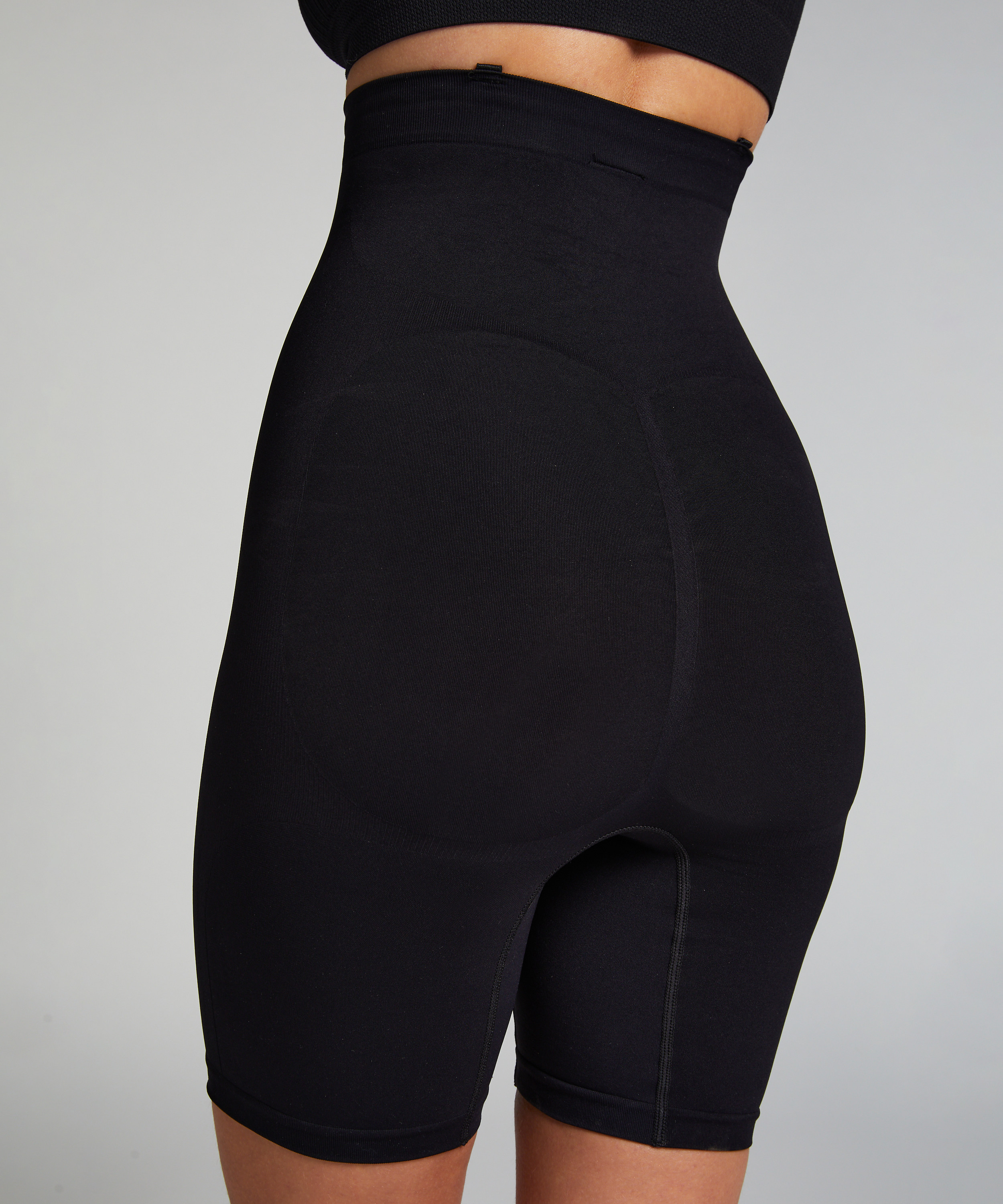 Sømløs slankende lår, Svart, main