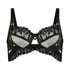 Upolstret BH med bøyle Desire, Svart