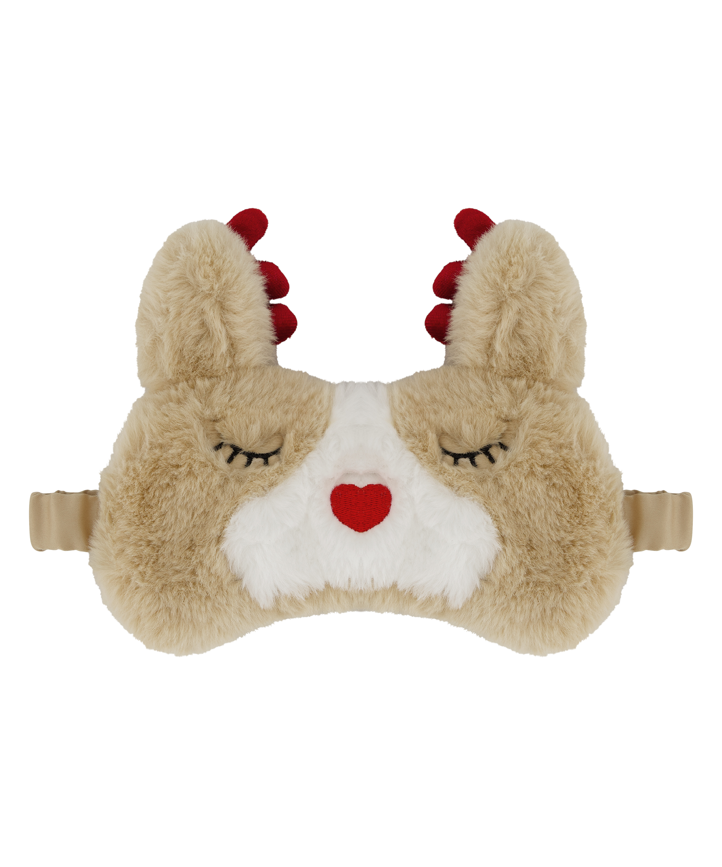 Sovemaske Fake Fur, Beige, main