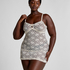 Darcy Slipdress Allover Lace, Hvit