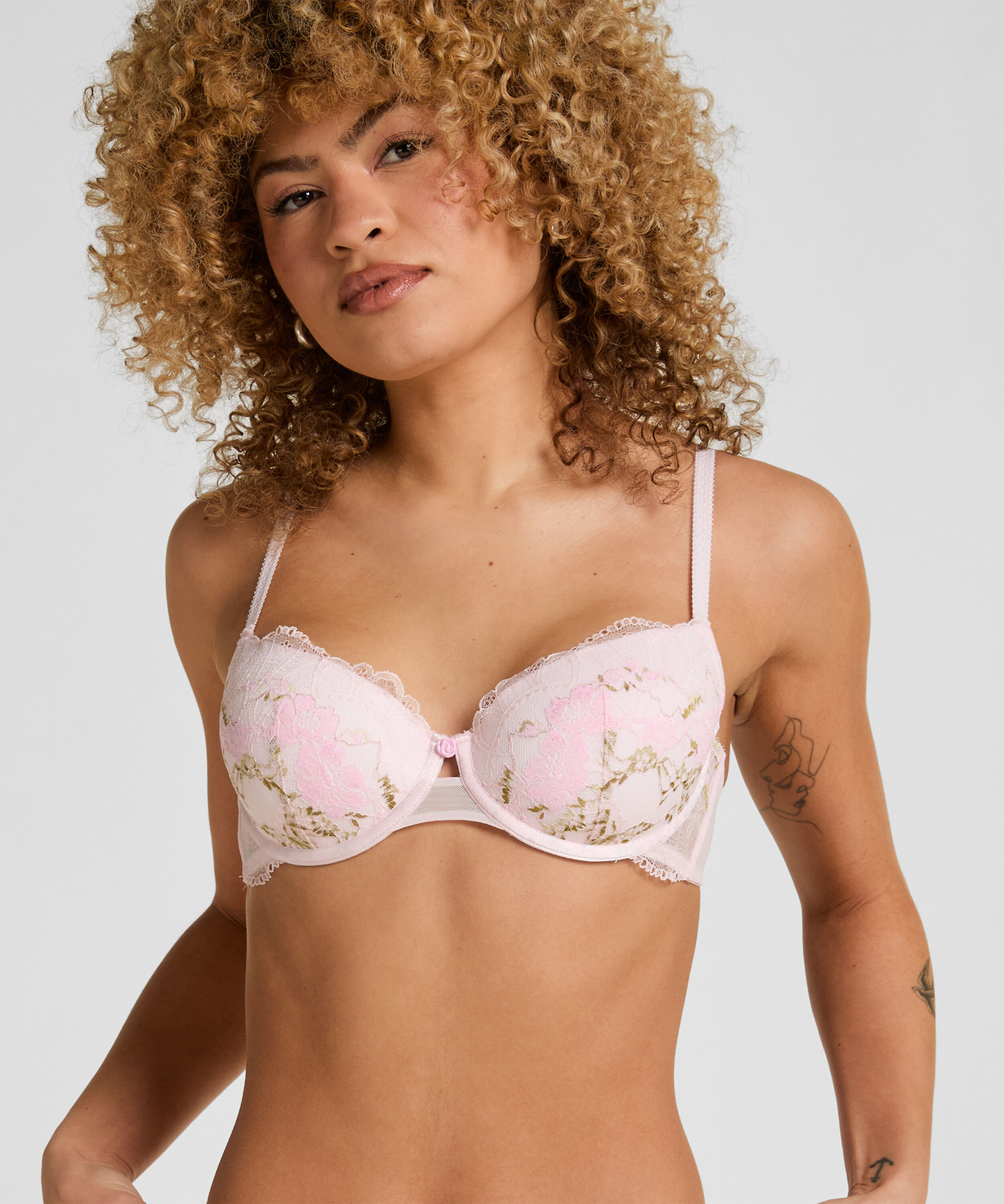 Miri Polstret Bøyle-BH – Romantisk Blonde, Rosa Miri Polstret Bøyle-BH – Romantisk Blonde, Rosa