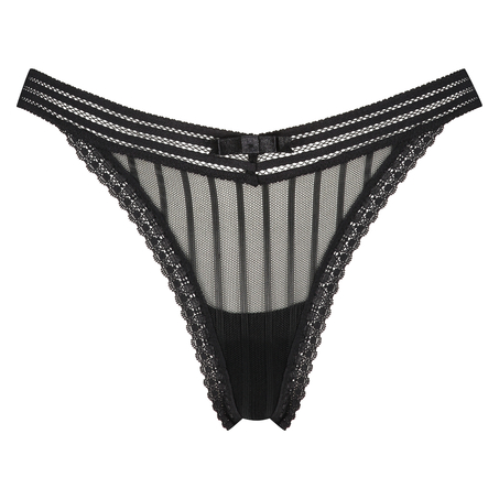 Kira Low Thong, Svart