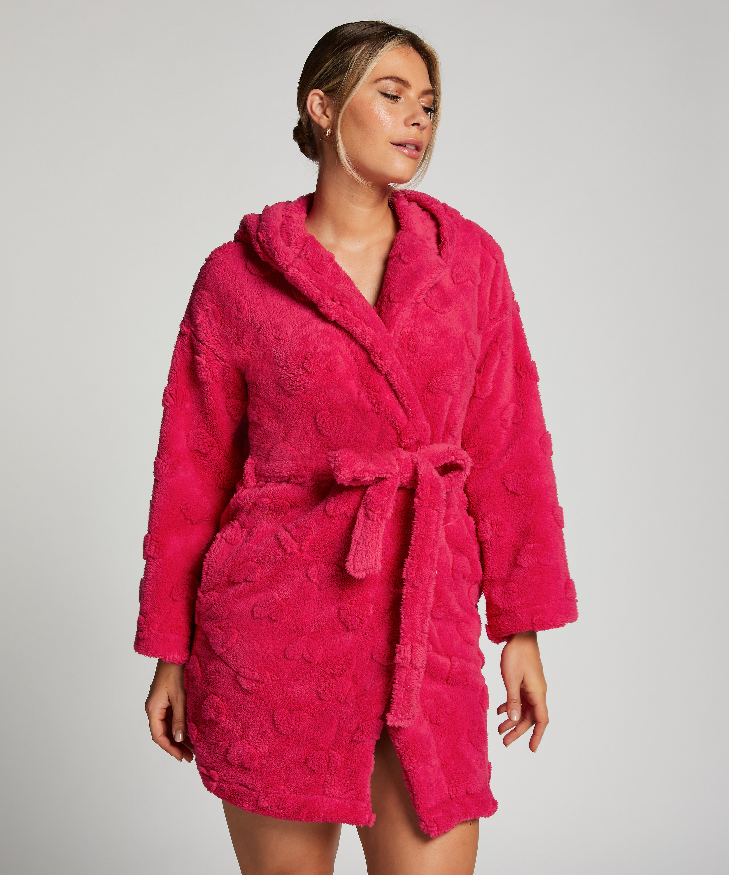 Badekåpe Fleece, Rosa, main