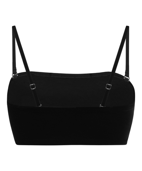 Bandeau Bralette Smooth, Svart