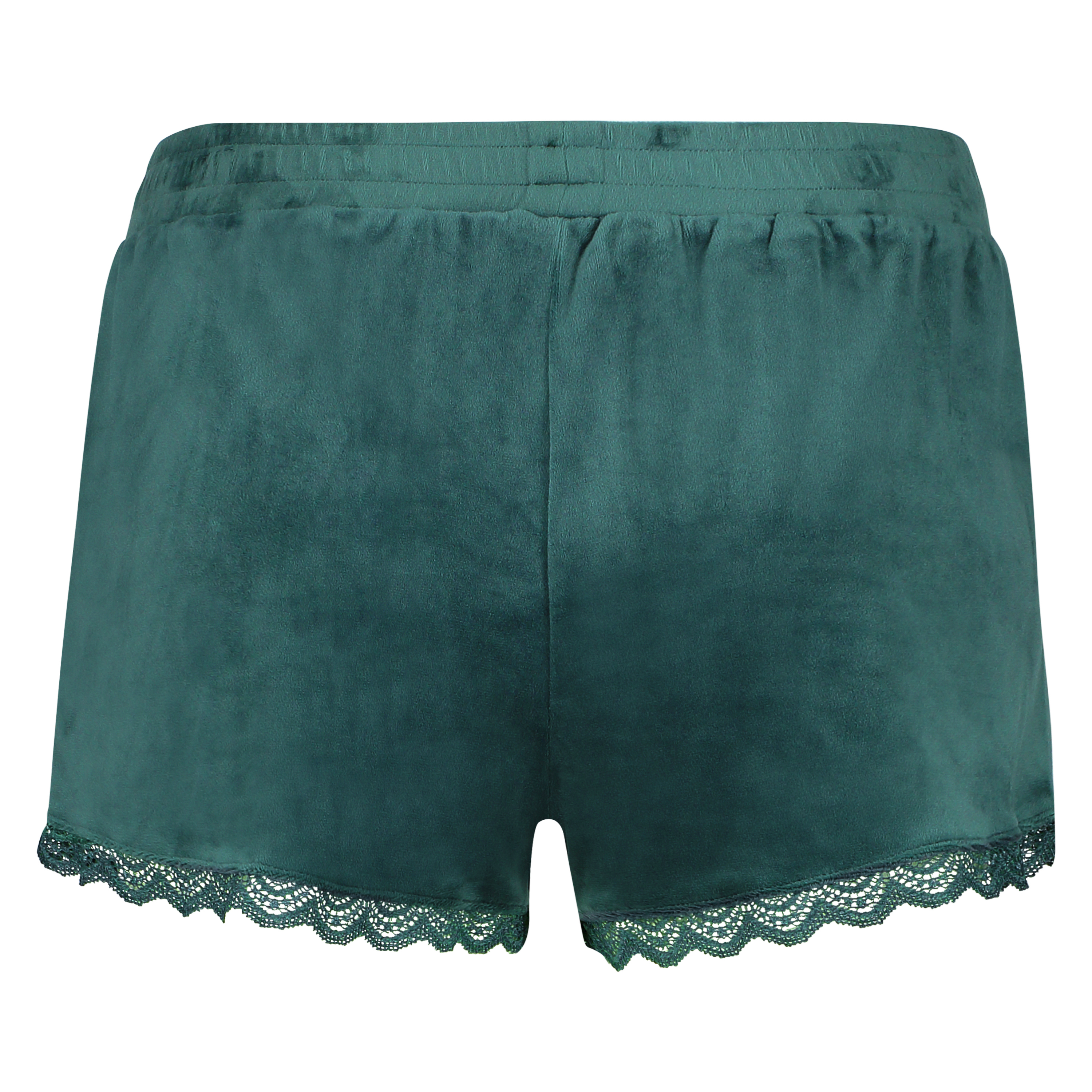 Velvet lace shorts, Gr&oslash;nn, main