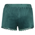 Velvet lace shorts, Gr&oslash;nn