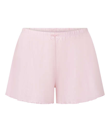 Pointelle shorts, Rosa
