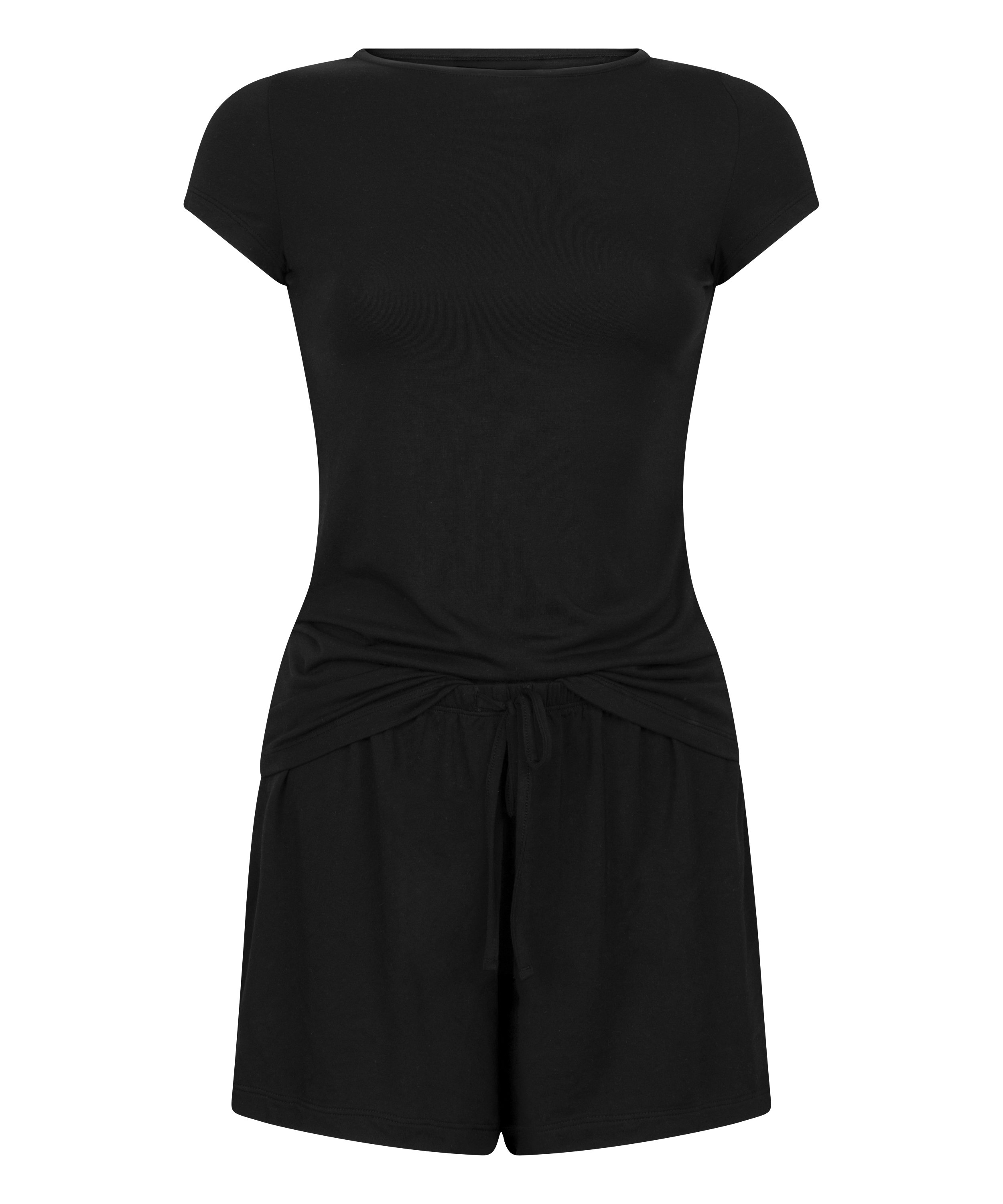 Jersey pysjamassett, Svart, main