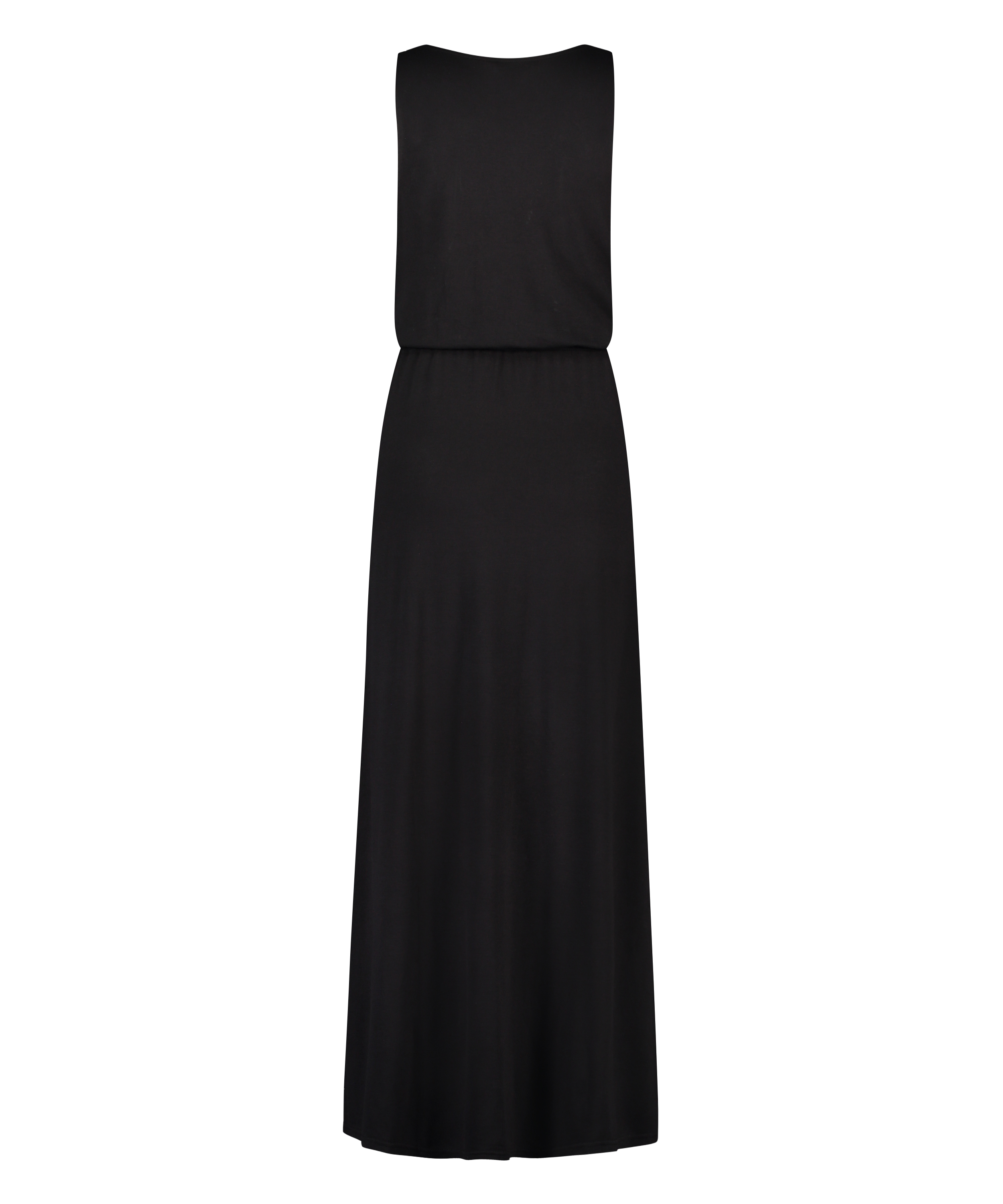 Jersey strandkjole, Svart, main