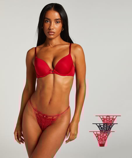 3-pakning g-streng, R&oslash;d