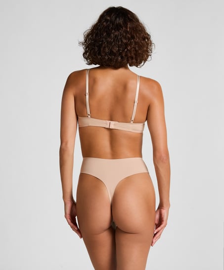 Vattert bh med b&oslash;yle Plunge, Beige