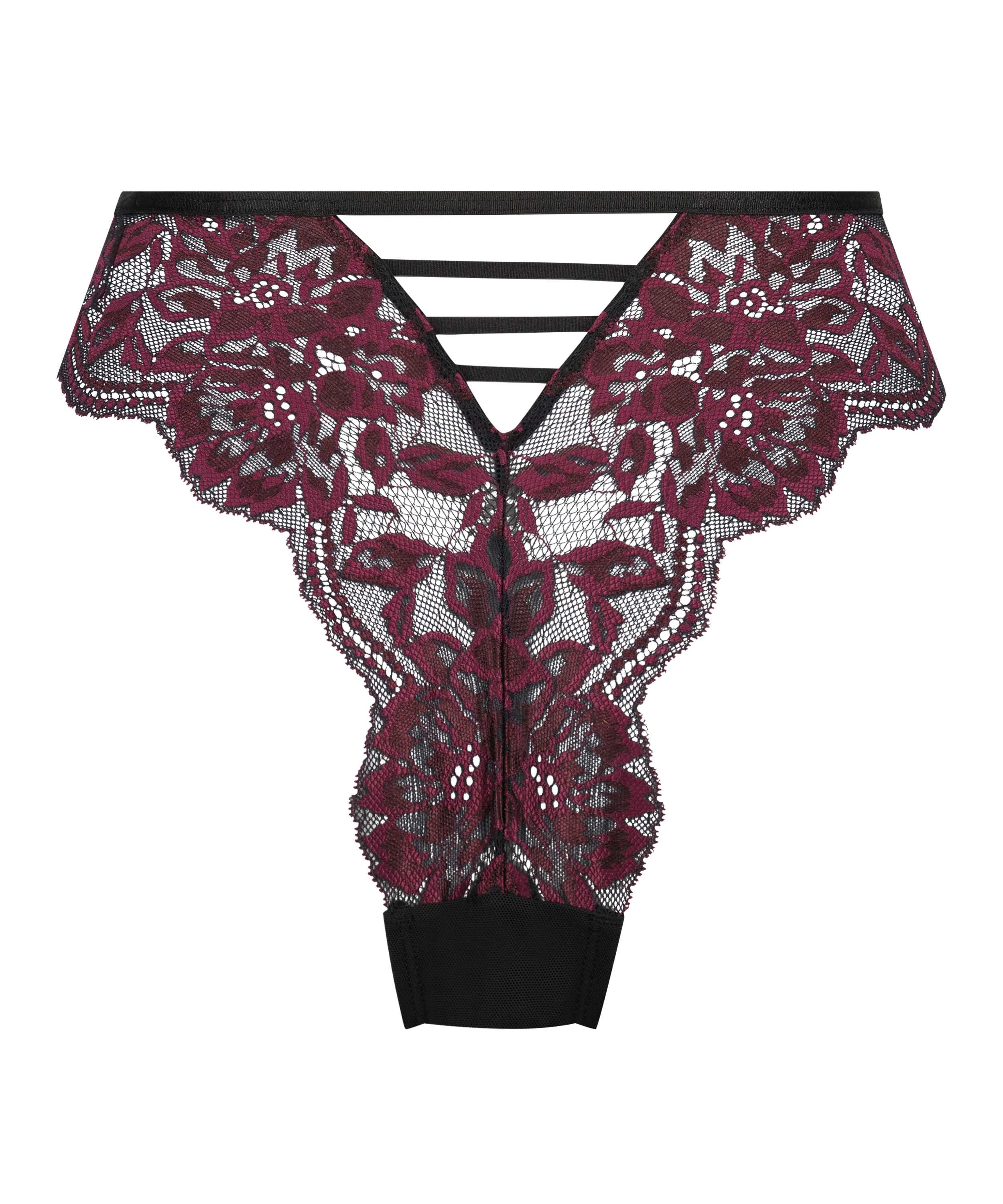 Brasiliansk truse med h&oslash;y skj&aelig;ring Astrid, Svart, main