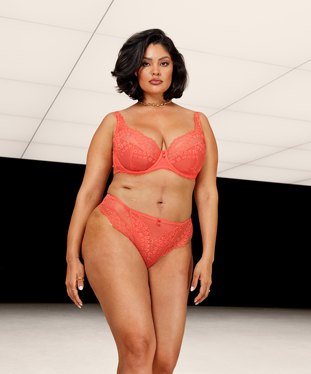 Uvattert bh med bøyle Daisy, Oransje