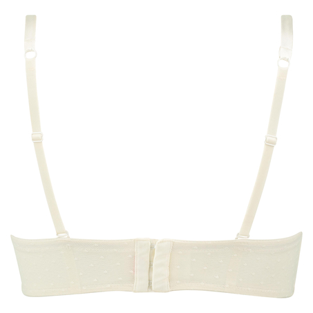 Padded strapless underwired bra Ramona, Hvit