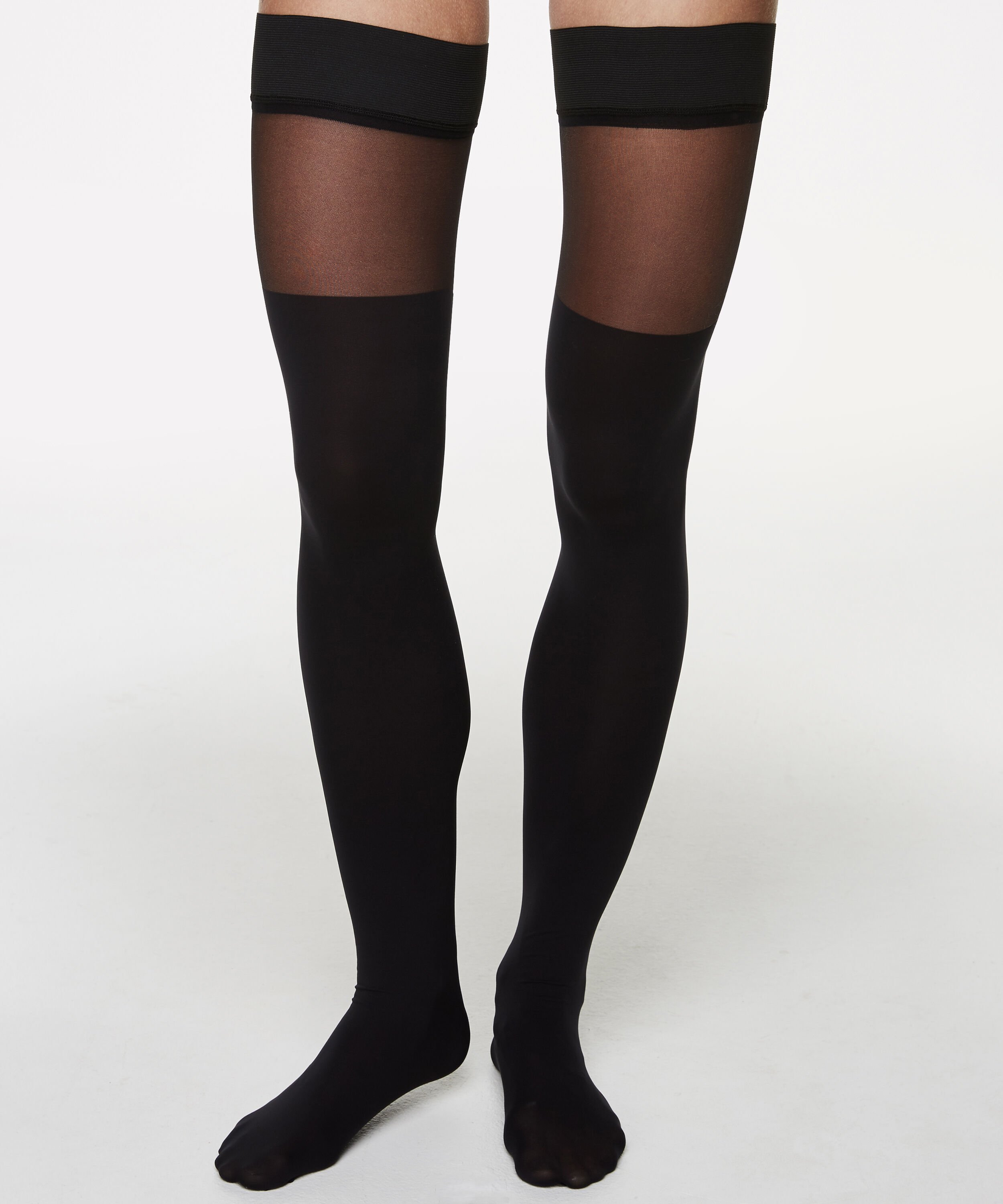 Corsetry 5D Overknee Hold-Ups, Svart