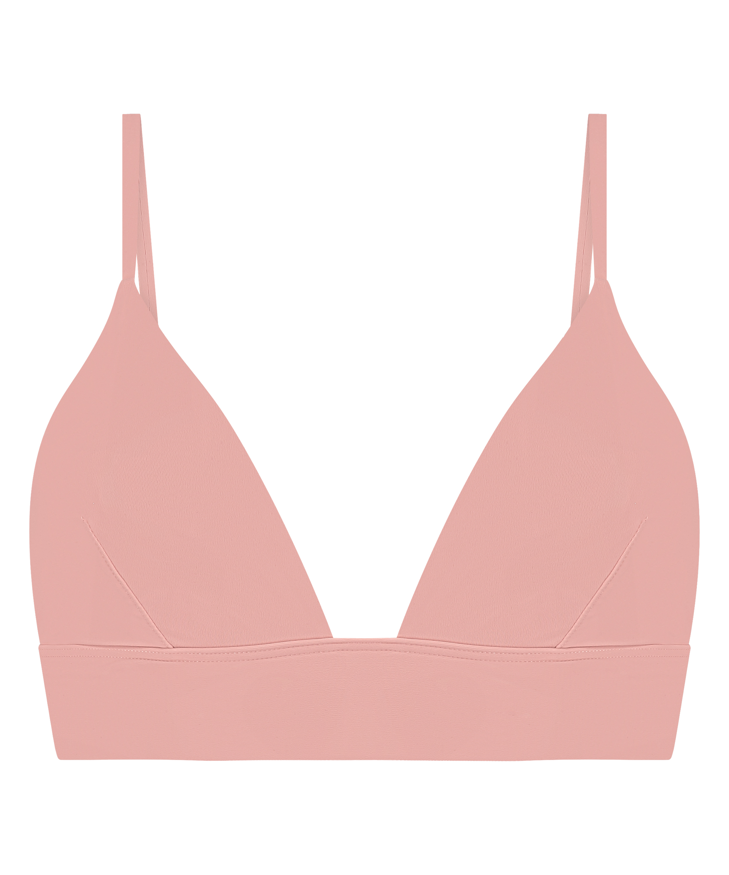 Triangle Bralette Smooth, Rosa, main