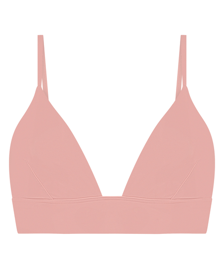 Triangle Bralette Smooth, Rosa