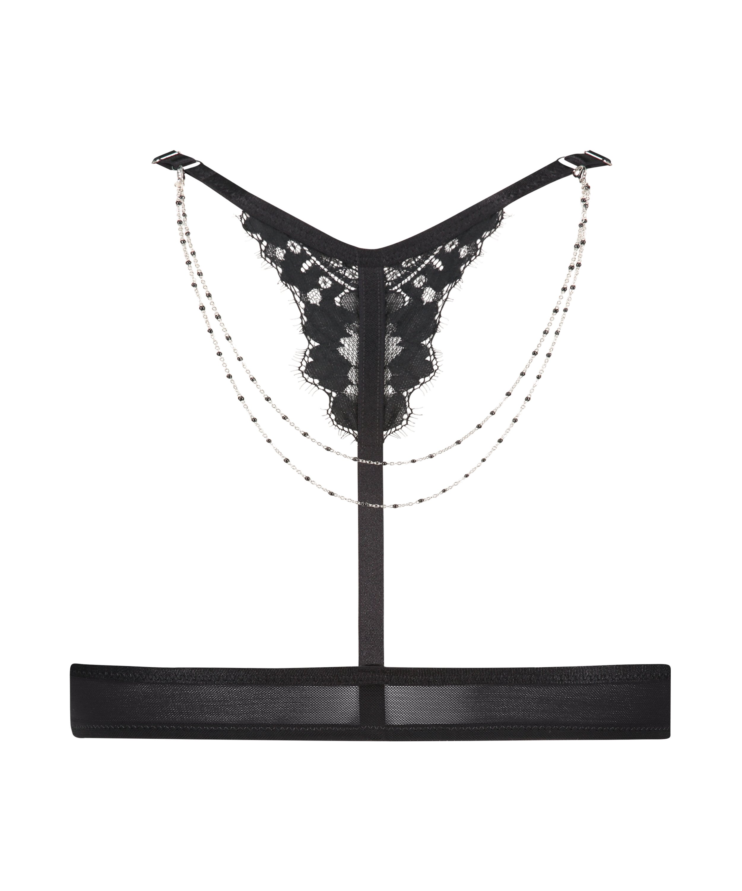 Polstret Push-Up BH med bøyle Lorena, Svart, main