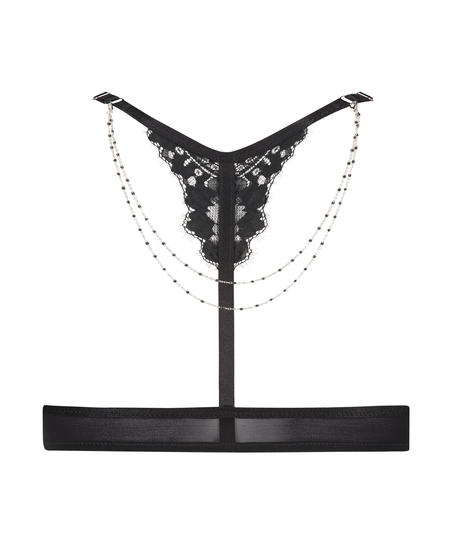 Polstret Push-Up BH med bøyle Lorena, Svart