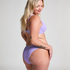 Upolstret bikinitopp med spiler Scallop, Lilla