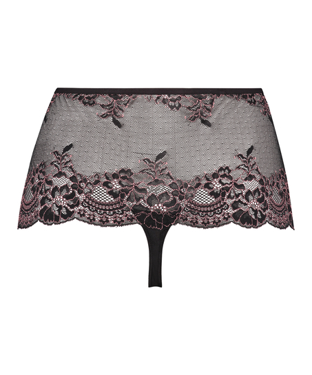 Doriane boxerstring kurvet form, Svart