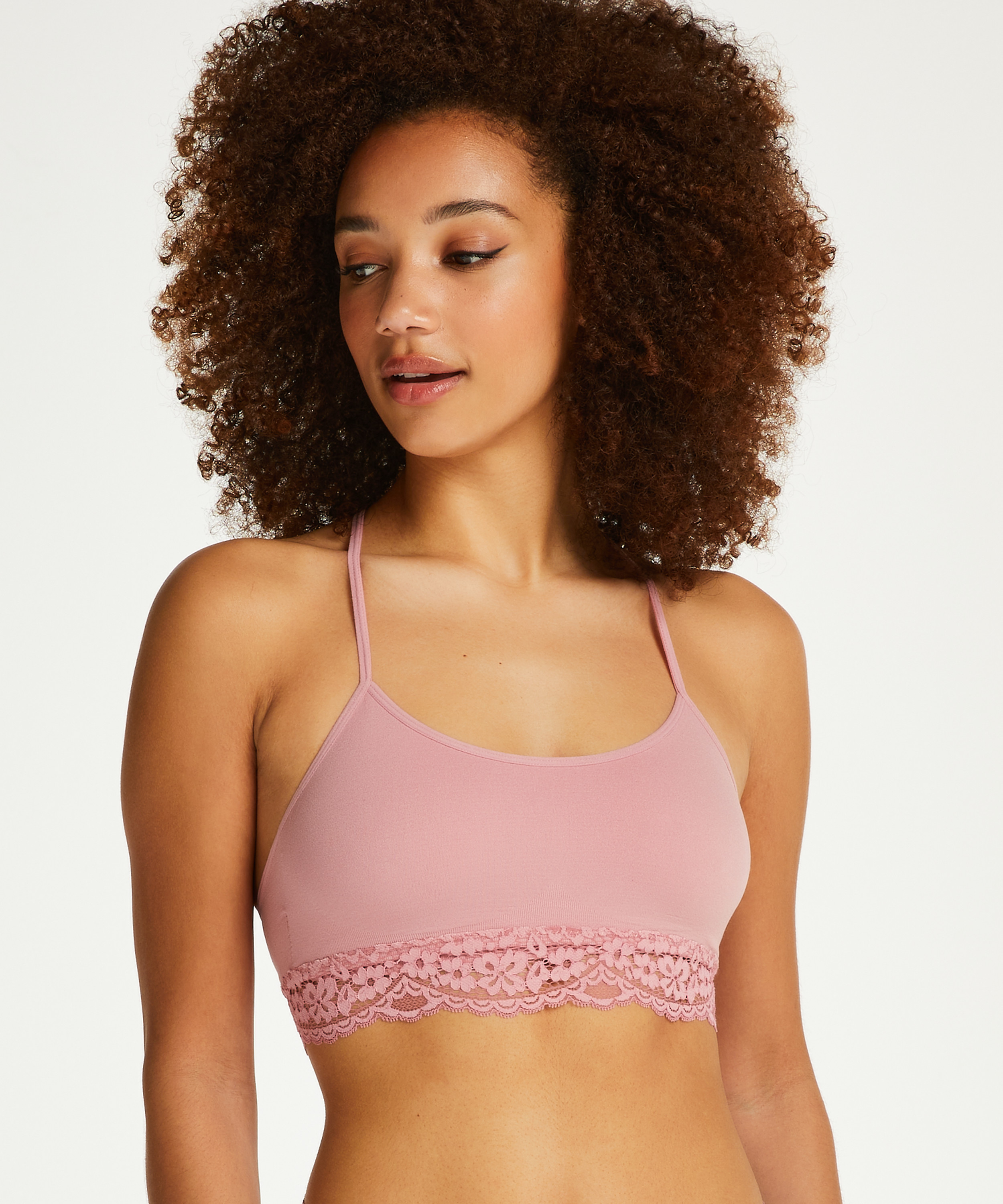Marine s&oslash;ml&oslash;s bralette, Rosa, main