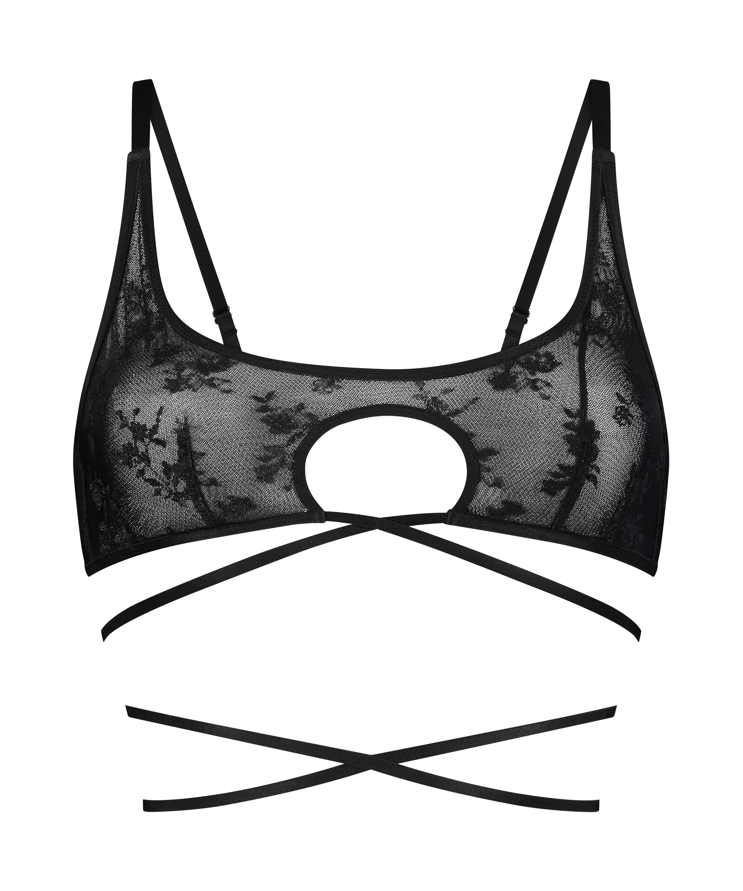 Bralette Minnie, Svart, main