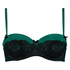 Padded strapless underwired bra  Lenka, Gr&oslash;nn