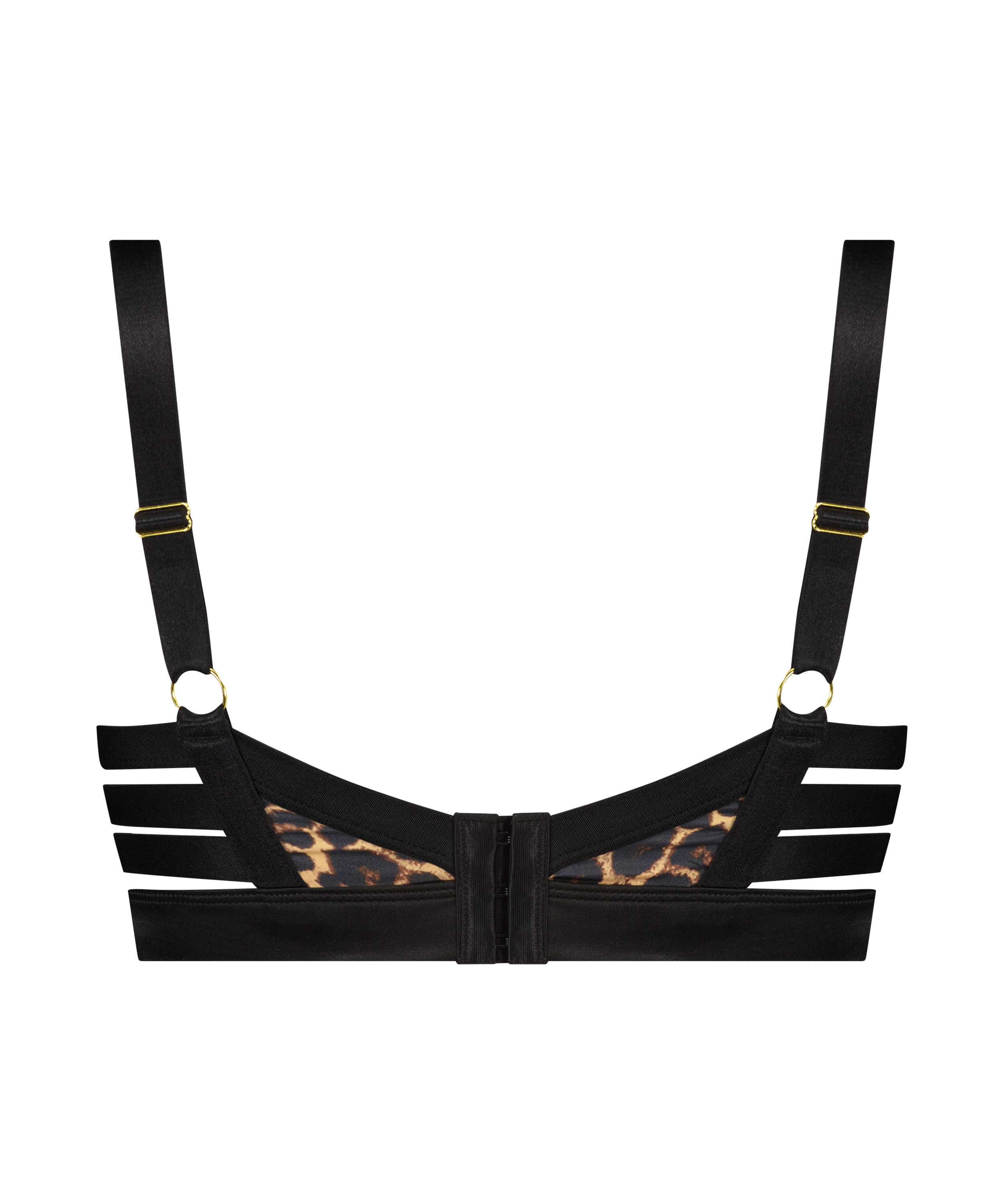 Vattert bh med b&oslash;yle Kat, Svart, main