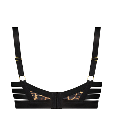 Vattert bh med b&oslash;yle Kat, Svart