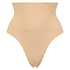 Strammende høylivet thong, Beige