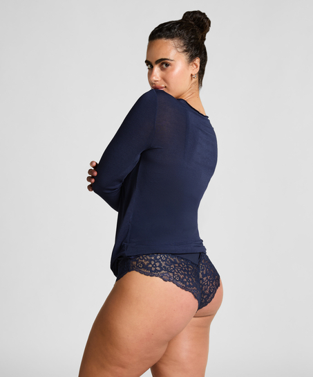 super soft b&aring;thals med kasjmir skjorte, Bl&aring;