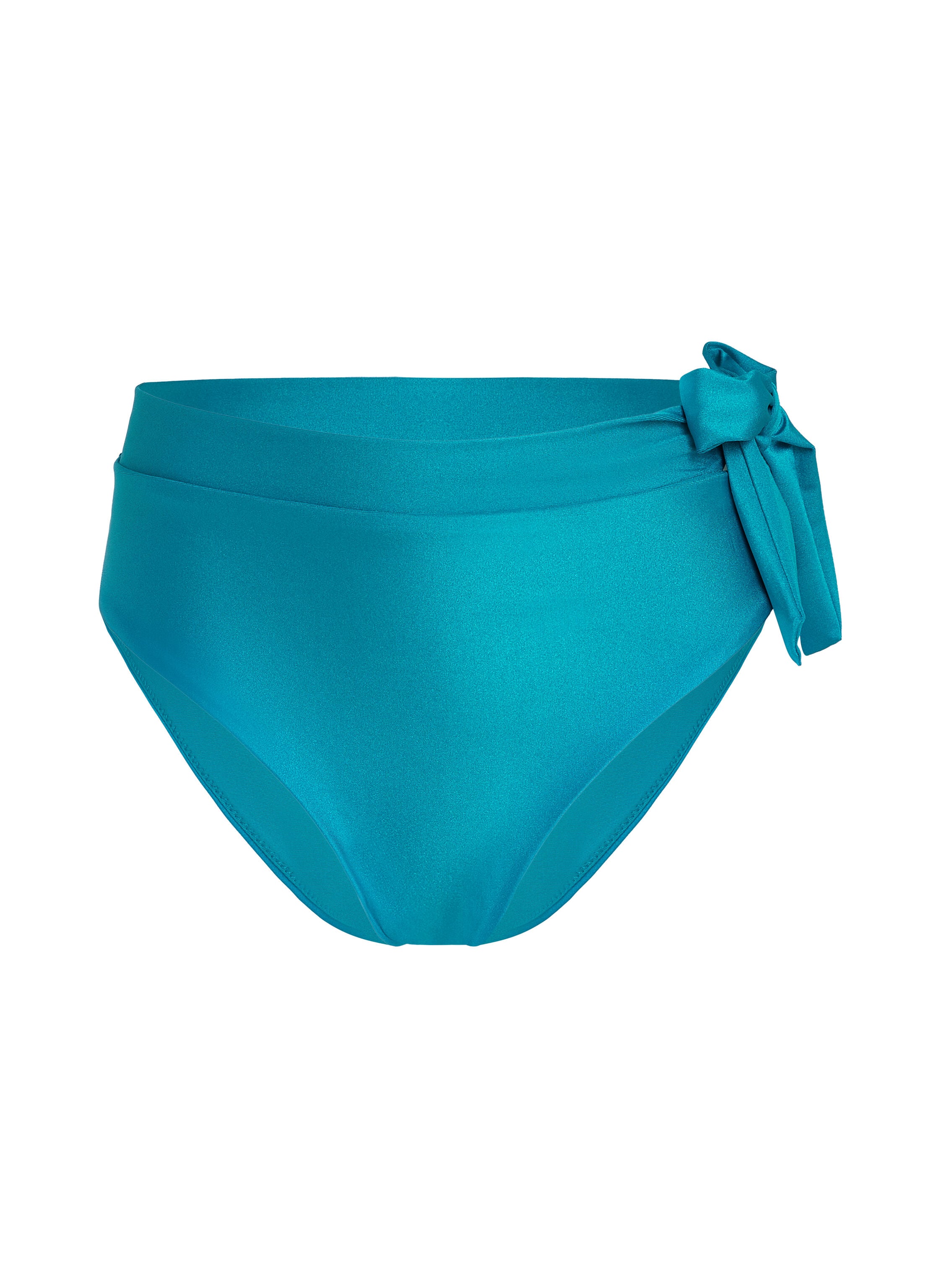 Bikiniunderdel Med Høy Midje og Høyt Ben Aqua, Grønn