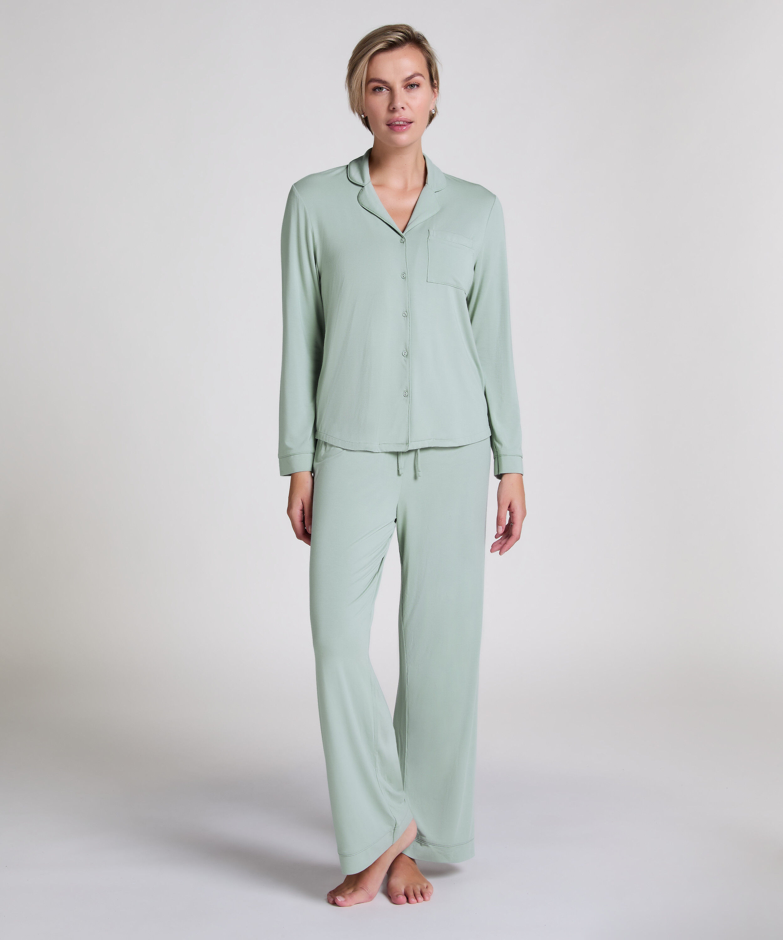 Essential bukser i jerseystoff, Grønn