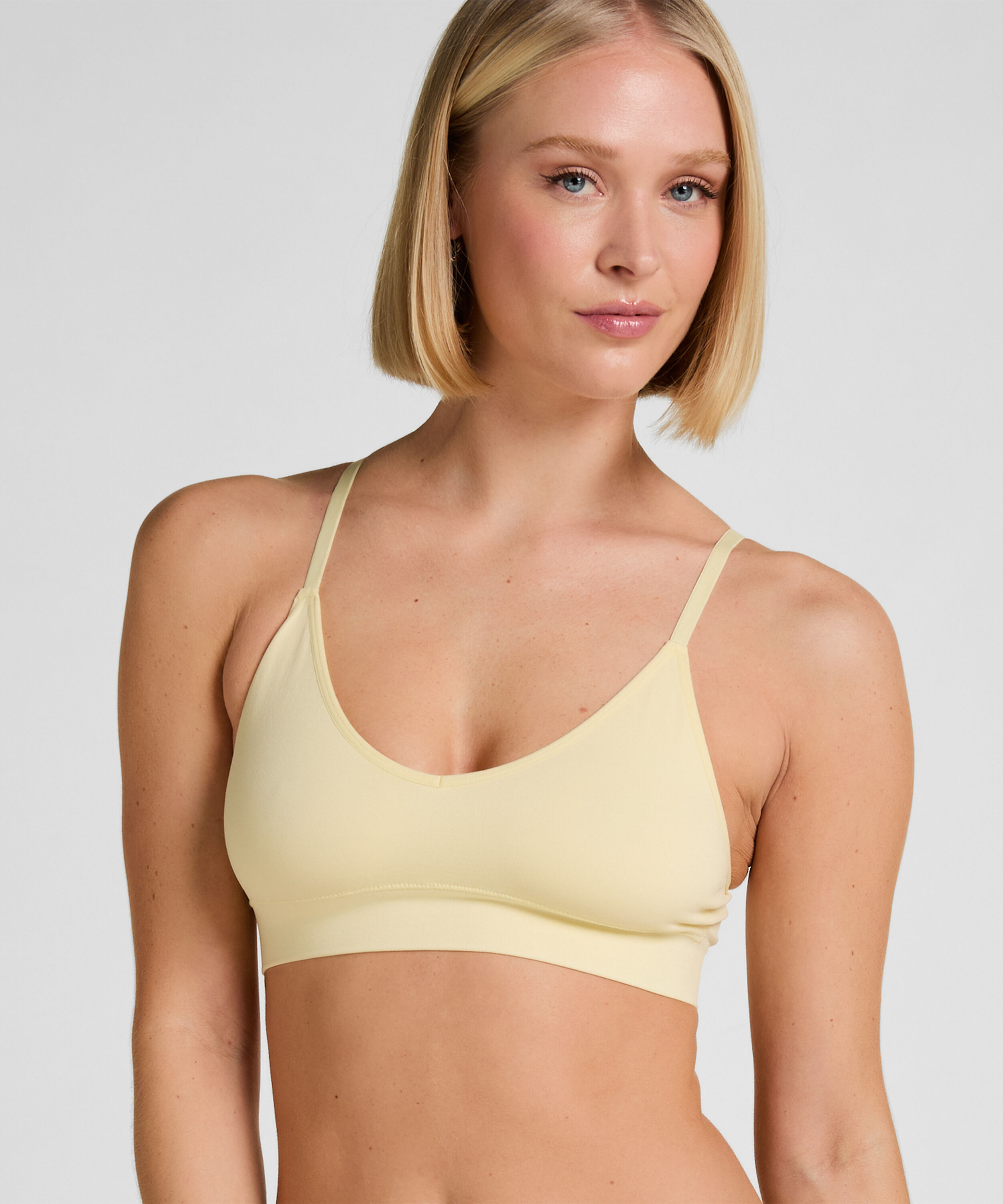 Dide Triangel-bralette, Gul Dide Triangel-bralette, Gul