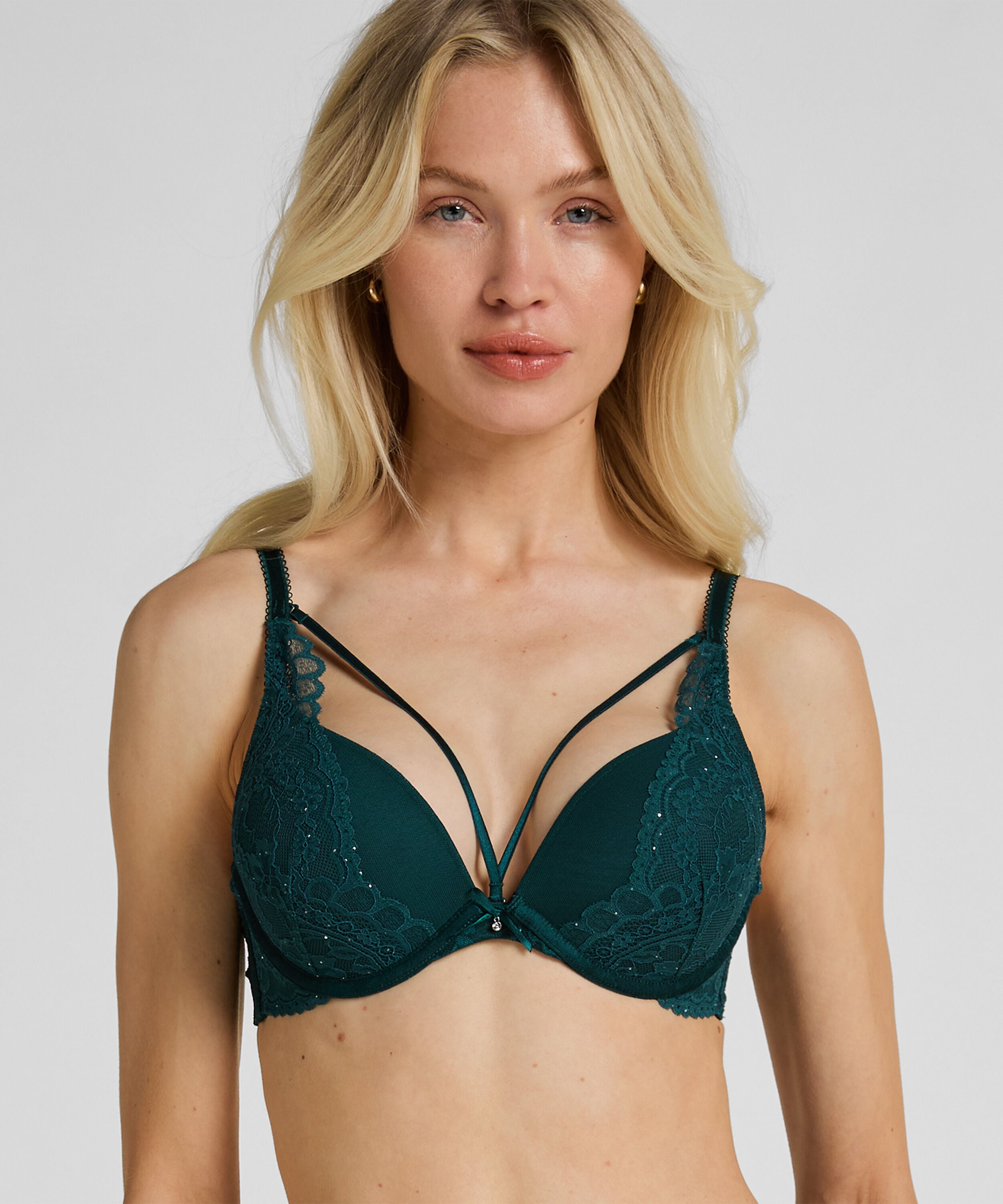Vattert bh med bøyle push-up Isadora