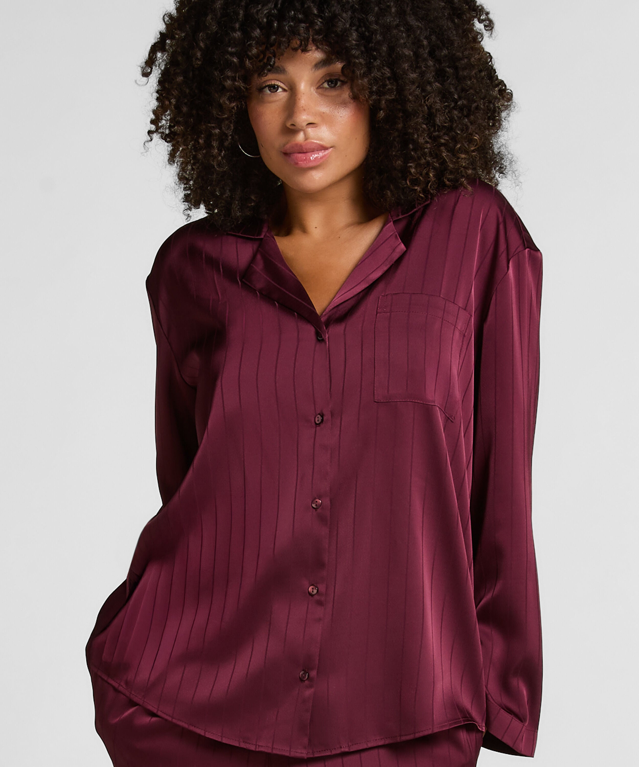 Sateng Pinstripe-jakke, Lilla