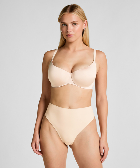 Polstret BH med bøyle Smooth, Beige