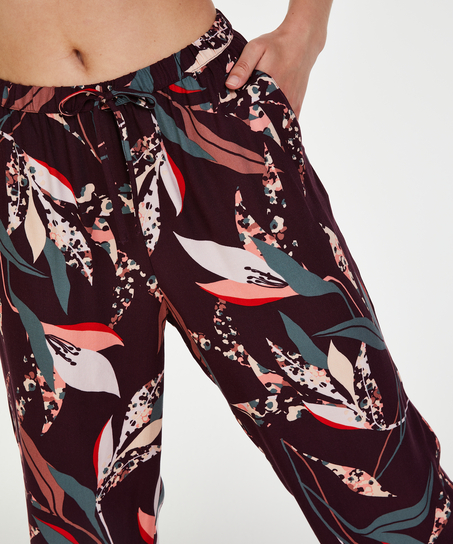 Woven pysjamasbukse, R&oslash;d