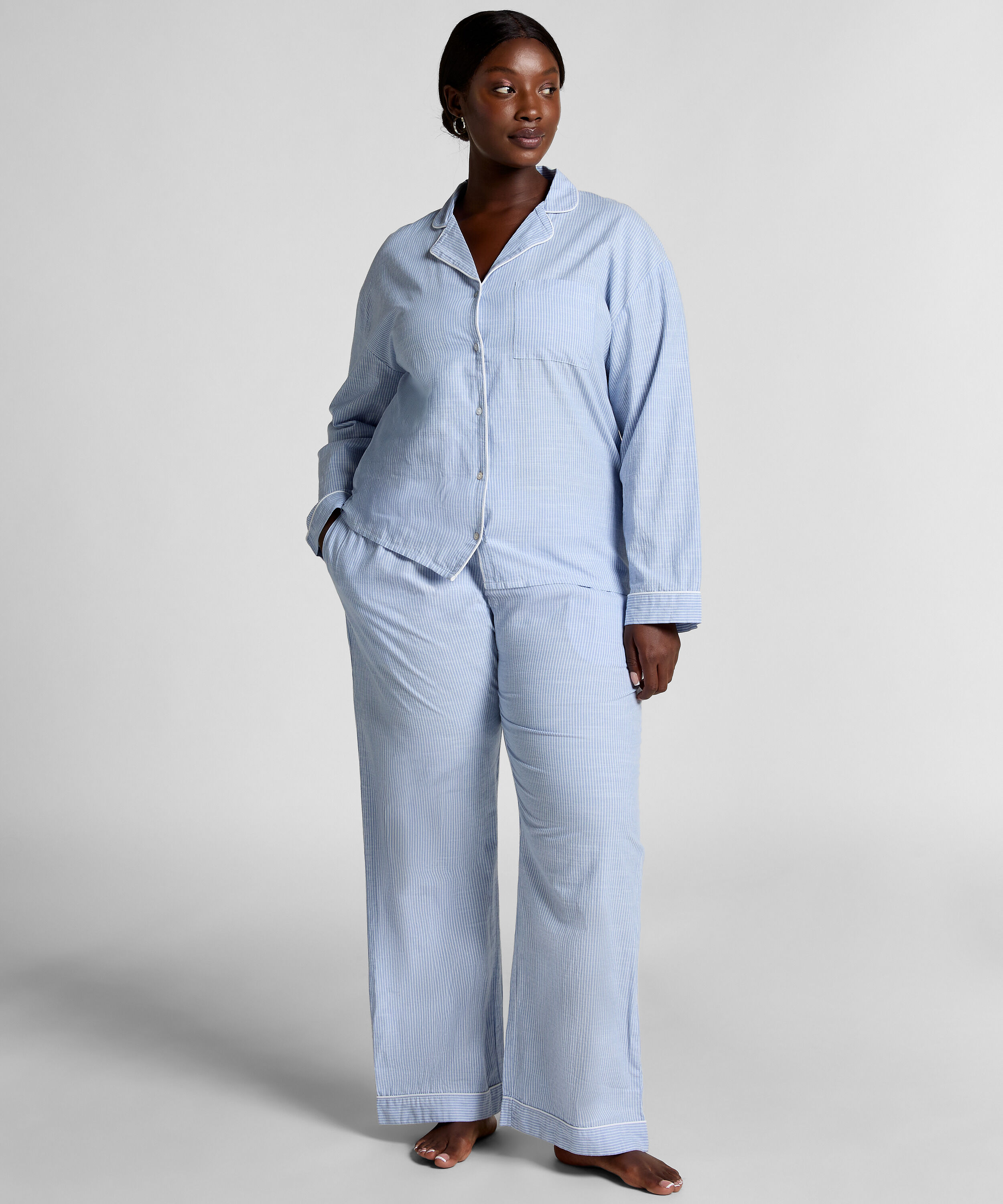 Bomullsbukser, Bl&aring;