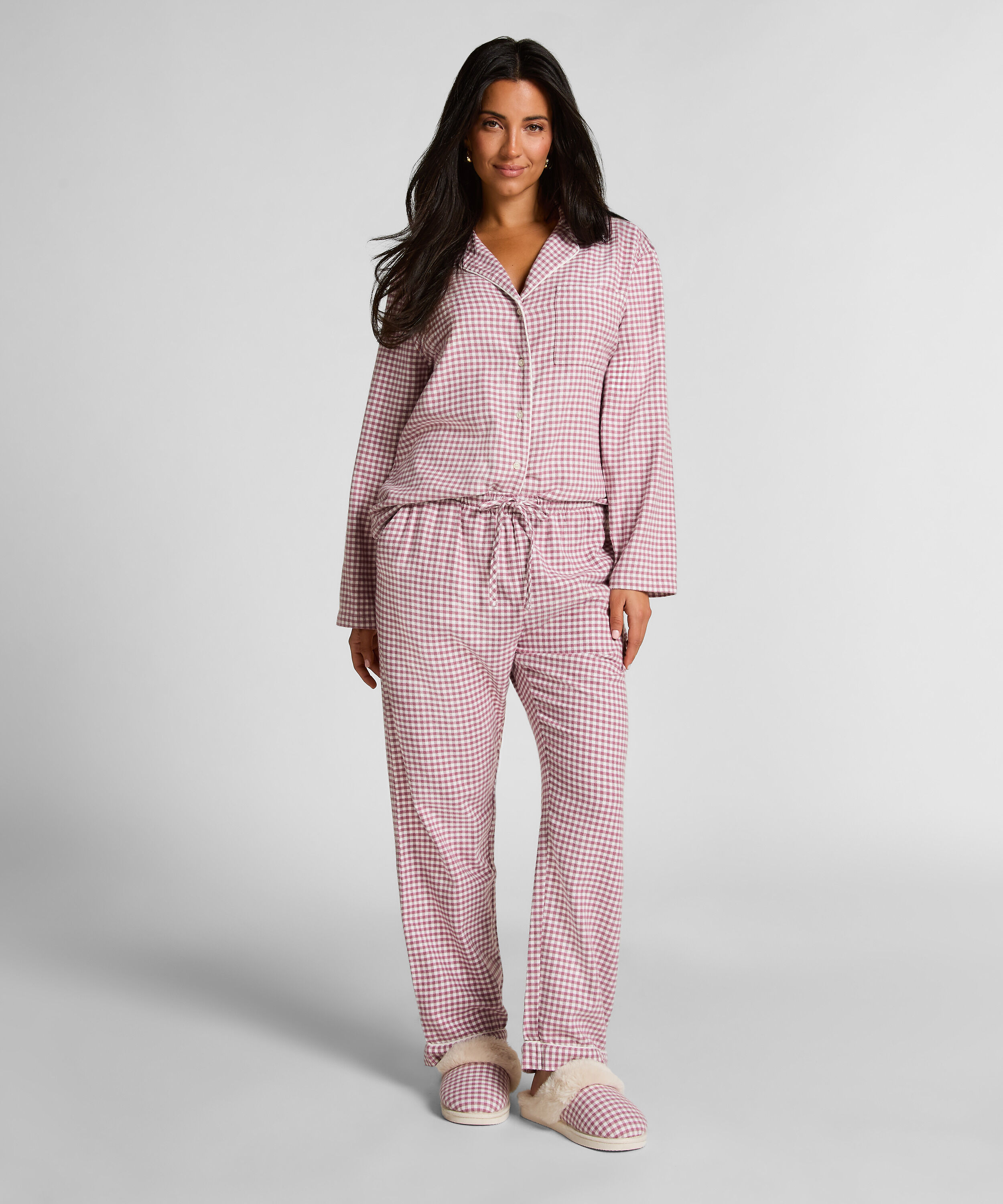 Flannel pysjamasbukse, Lilla Flannel pysjamasbukse, Lilla