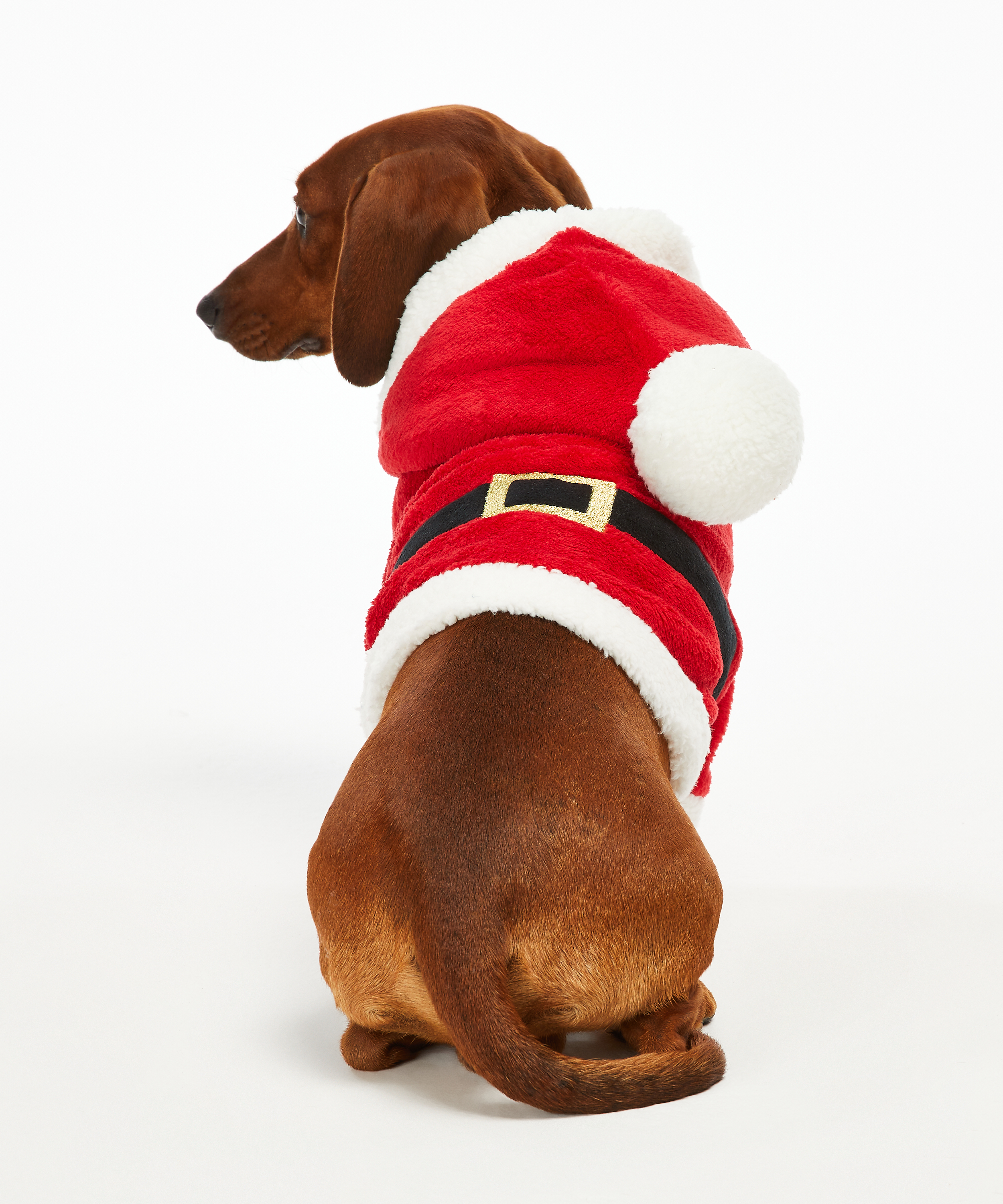 Fleece hunde-onesie, Rød, main